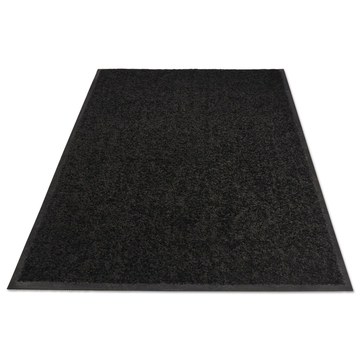 Platinum Series Walk-Off Indoor Wiper Mat, Rectangular, Black Carpeted Surface, 48" x 72"