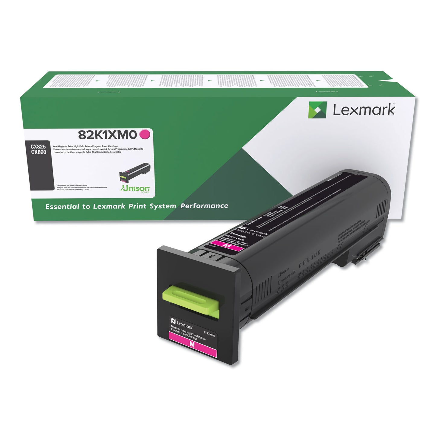 82k1xm0 Return Program Unison Extra High-Yield Toner, 22,000 Page-Yield, Magenta