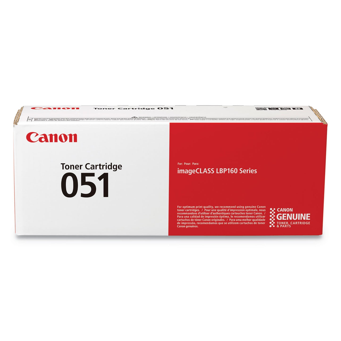 2168c001 (051) Toner, 1,700 Page-Yield, Black