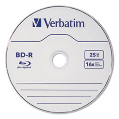Bd-R Blu-Ray Disc, 25 Gb, 16x, White, 25/pack