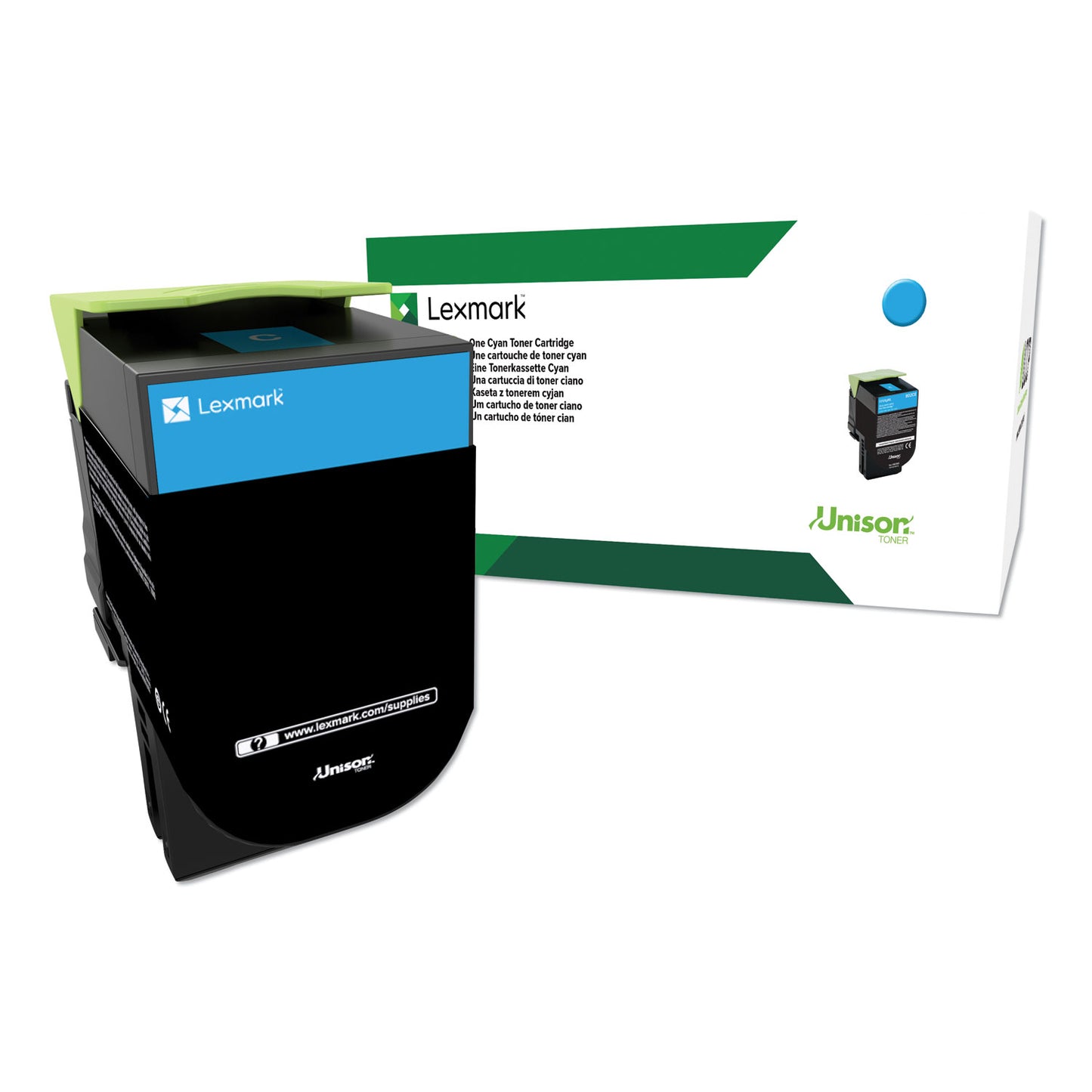 80c1hc0 Return Program High-Yield Toner, 3,000 Page-Yield, Cyan