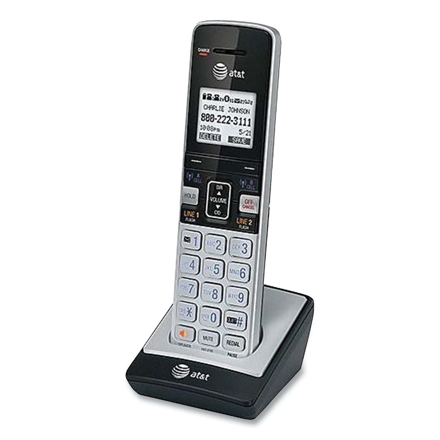 TL86003 Cordless Telephone Handset for TL86103 System, Silver/Black
