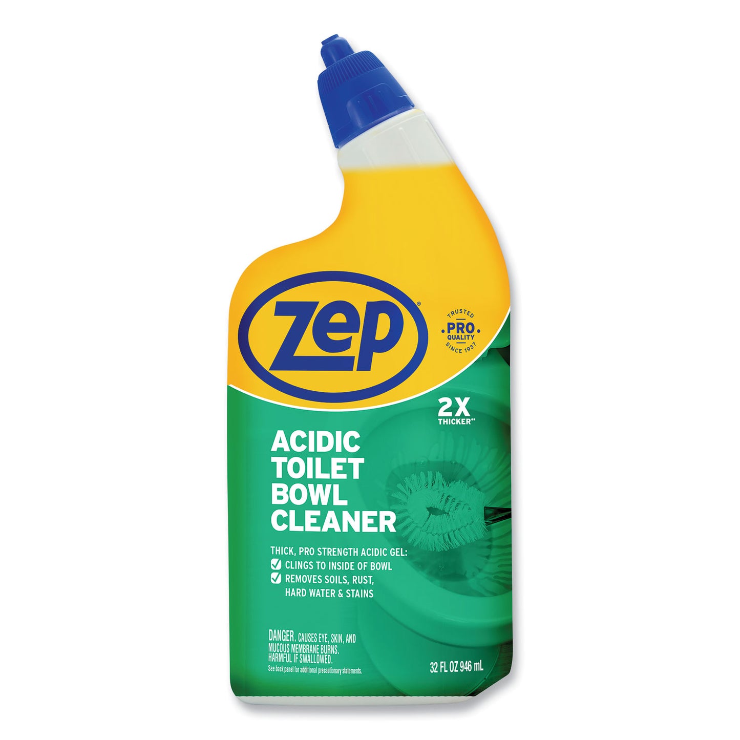 Acidic Toilet Bowl Cleaner, Mint Scent, 32 oz Bottle