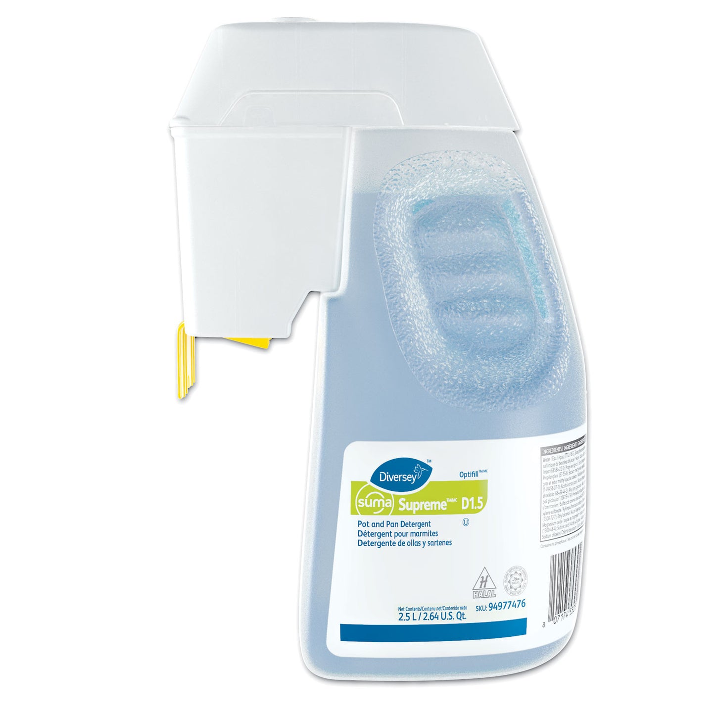 Supreme Concentrated Pot and Pan Detergent, Floral Scent, 2.6 qt Optifill System Refill