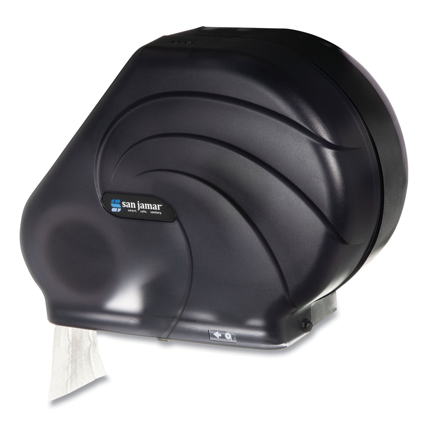 Oceans Reserva Jumbo Tissue Dispenser with Stub Roll, 16.75 x 5.5 x 12.25, Black Pearl