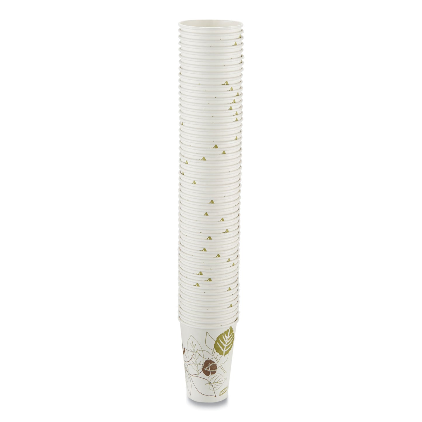 Pathways Paper Hot Cups, 16 oz, White/Brown, 50/Pack