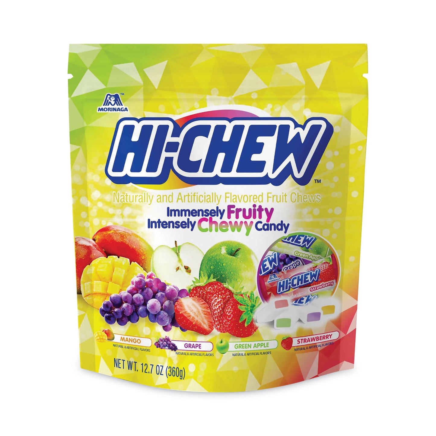 Fruit Chews, Original, 12.7 oz Pouch, 3/Carton