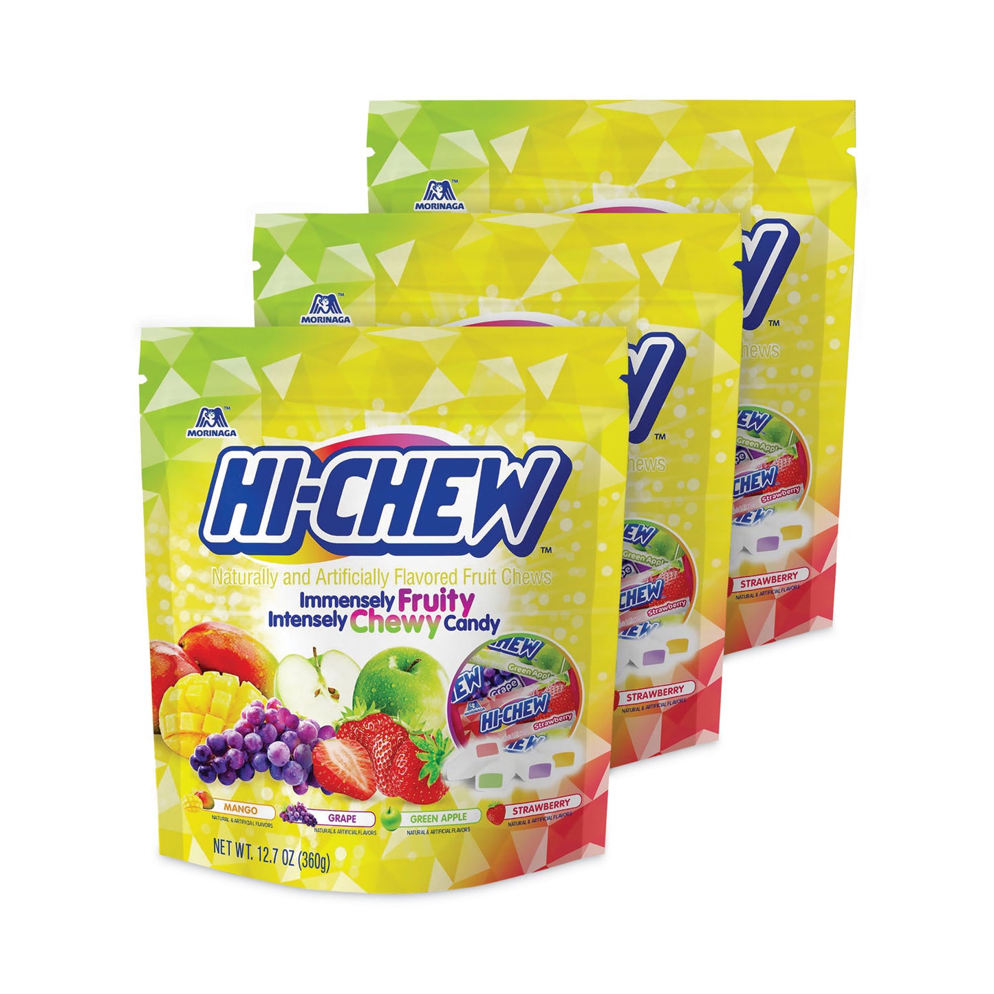 Fruit Chews, Original, 12.7 oz Pouch, 3/Carton