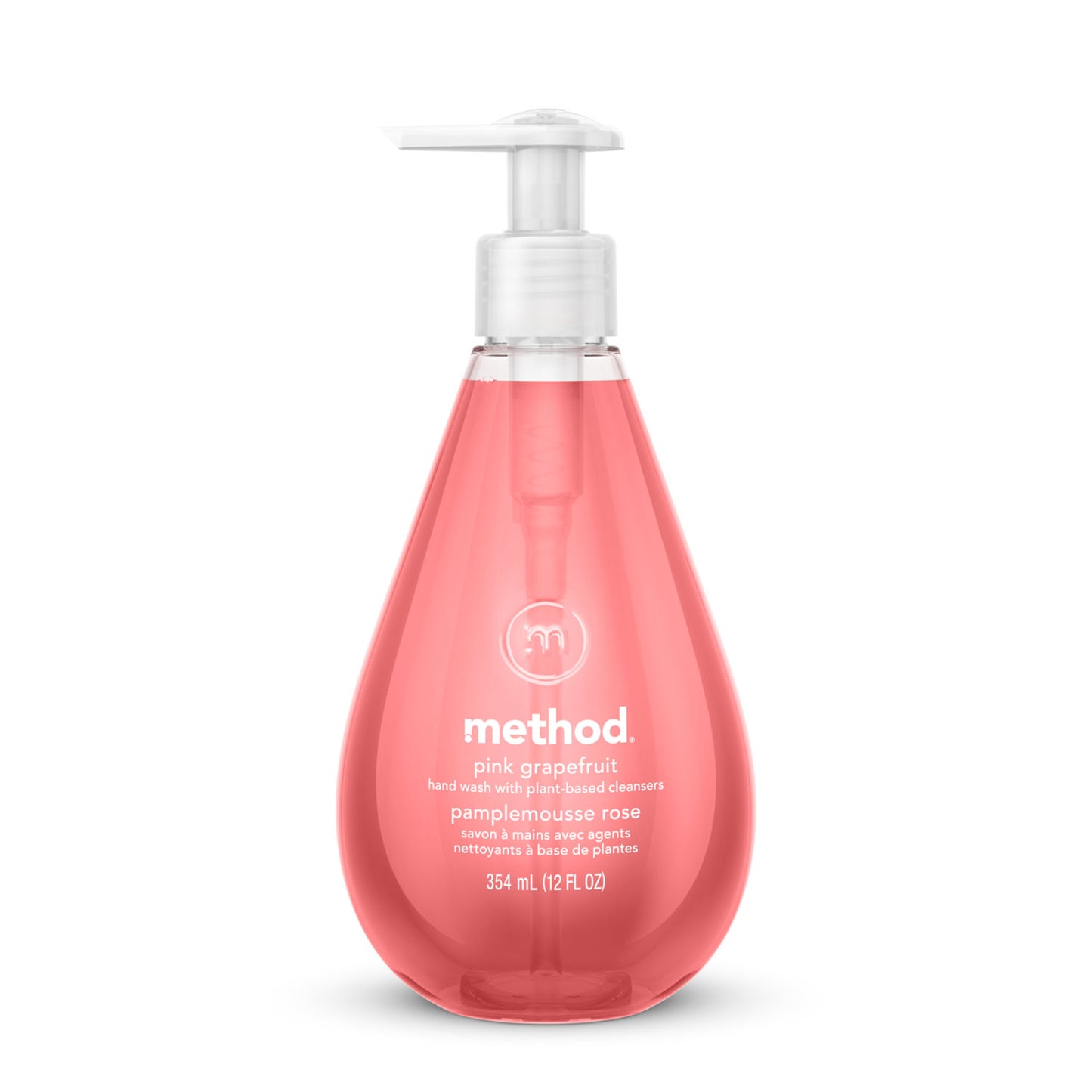 Gel Hand Wash, Pink Grapefruit Scent, 12 oz