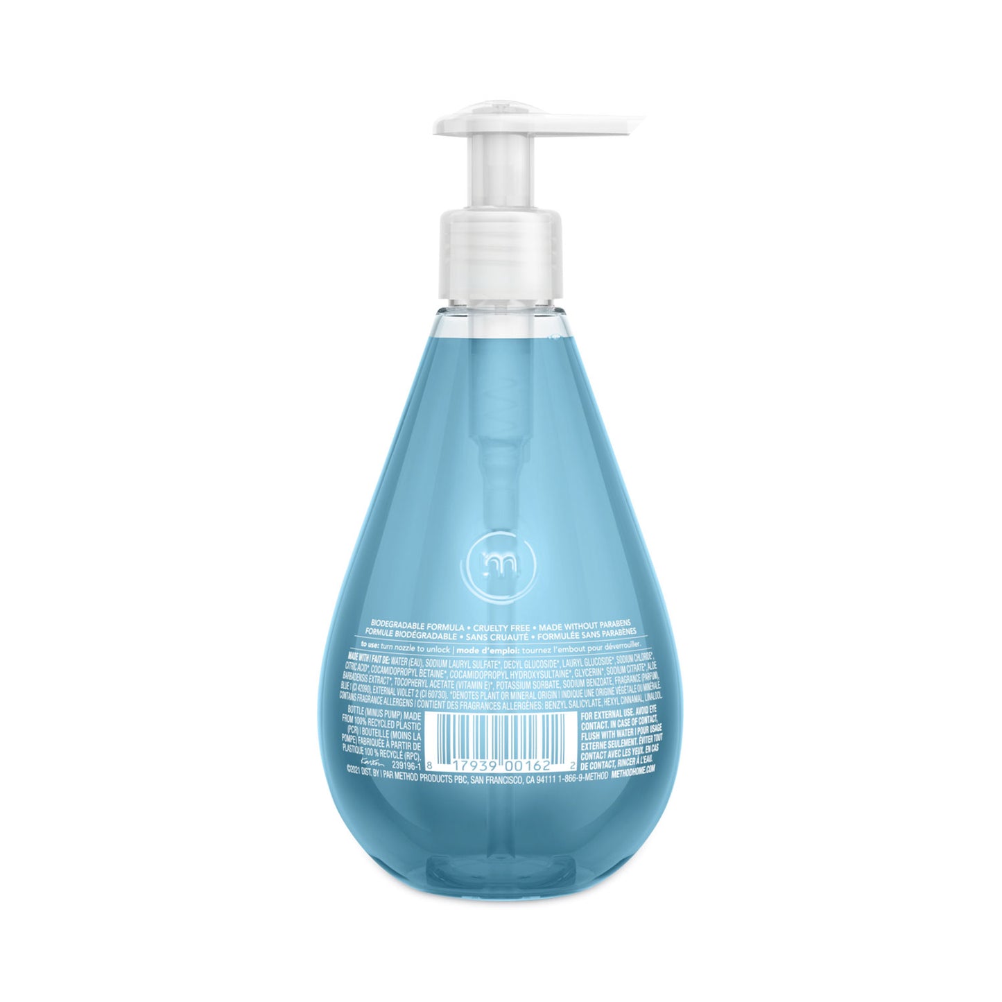 Gel Hand Wash, Sea Minerals Scent, 12 oz