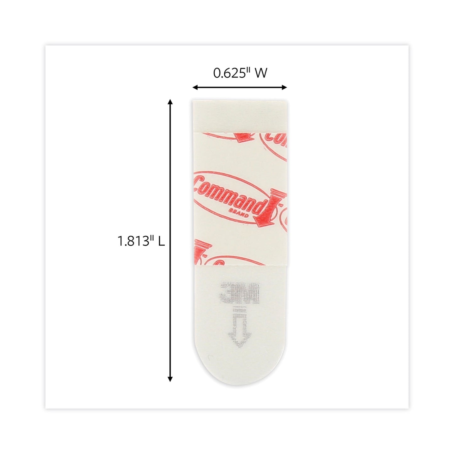 Poster Strip Pairs, Holds Up to 1 lb, 1.63" x 2.75", White, 256/Pack