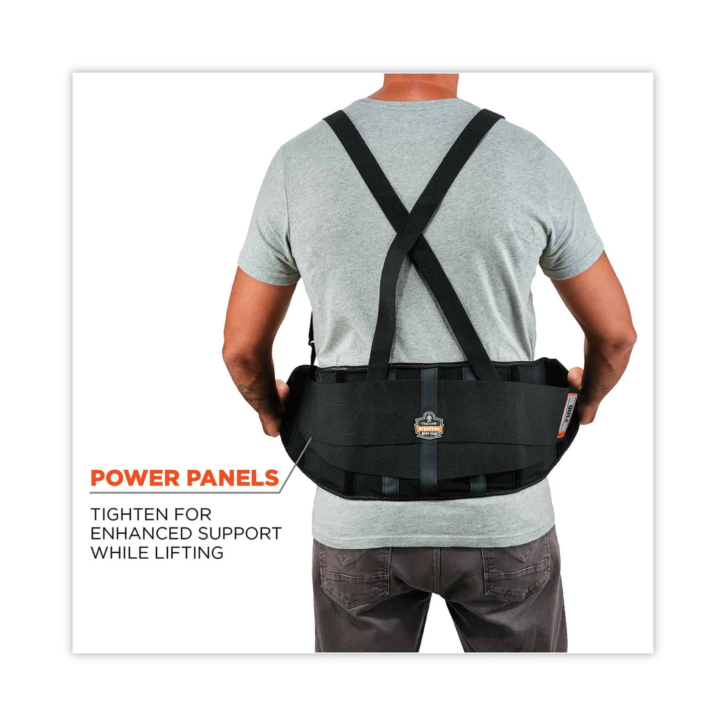 ProFlex 100 Economy Spandex Back Support Brace, Small, 25" to 30" Waist, Black