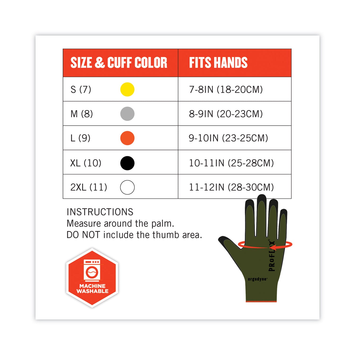 ProFlex 7042 ANSI A4 Nitrile-Coated CR Gloves, EN388: 4X41D, 9" Long, XX-Large, Green, Pair