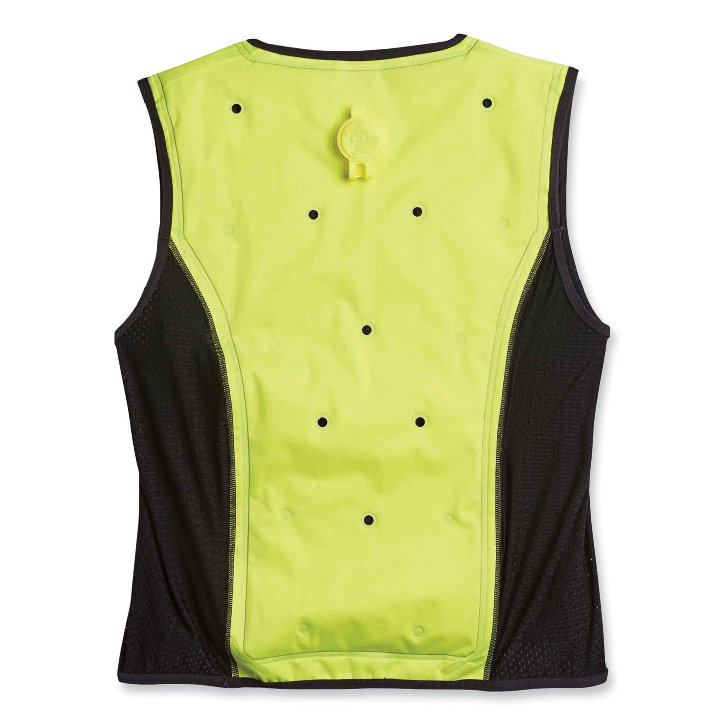 Chill-Its 6685 Premium Dry Evaporative Cooling Vest with Zipper, Nylon, 4X-Large, Lime