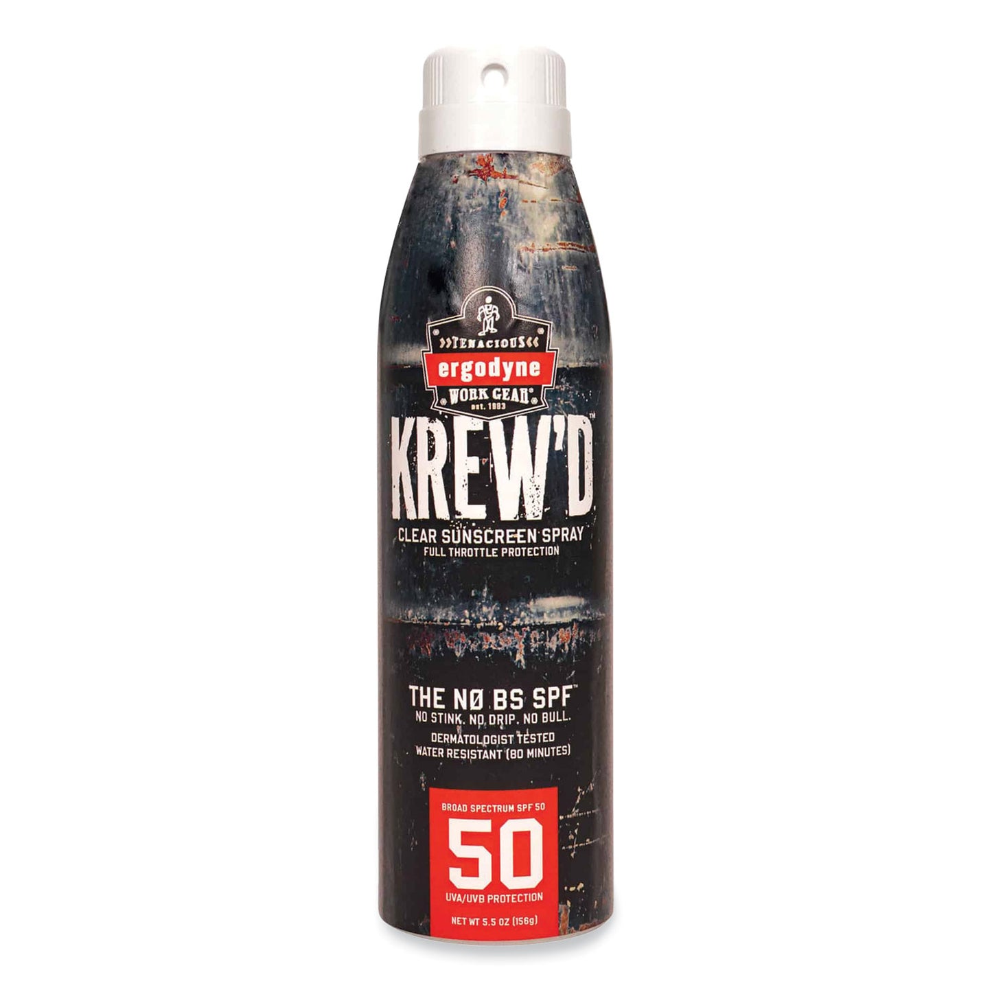 Krewd 6353 SPF 50 Sunscreen Spray, 5.5 oz Can