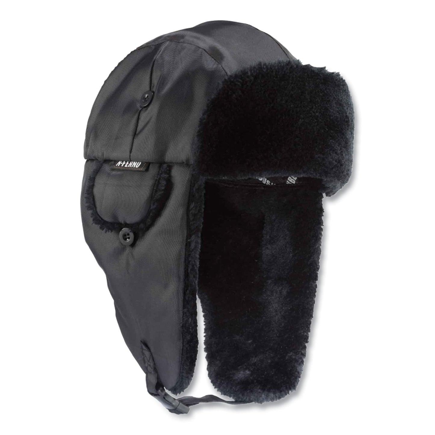 N-Ferno 6802 Classic Trapper Hat, 3M Thinsulate/Nylon, Small/Medium, Black