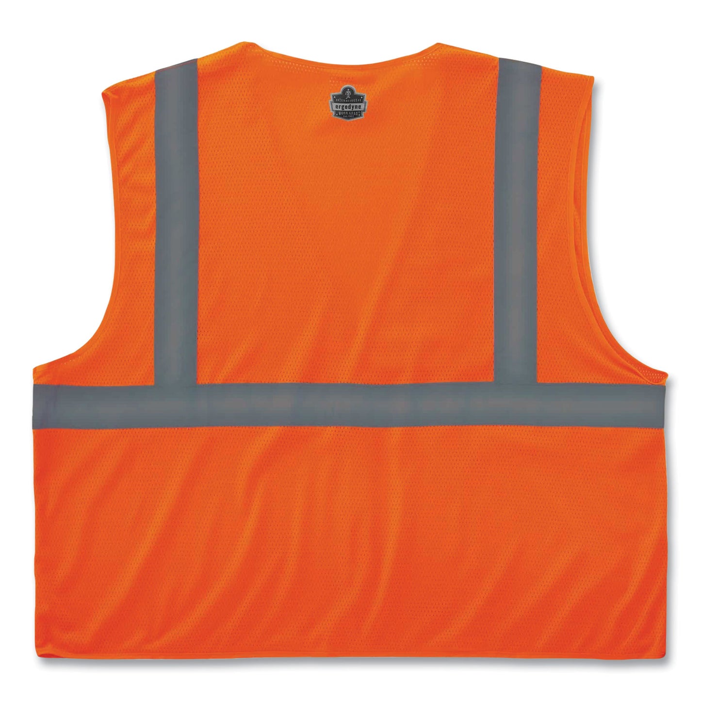 GloWear 8210HL Class 2 Economy Mesh Hook and Loop Vest, Polyester, 4X-Large/5X-Large, Orange