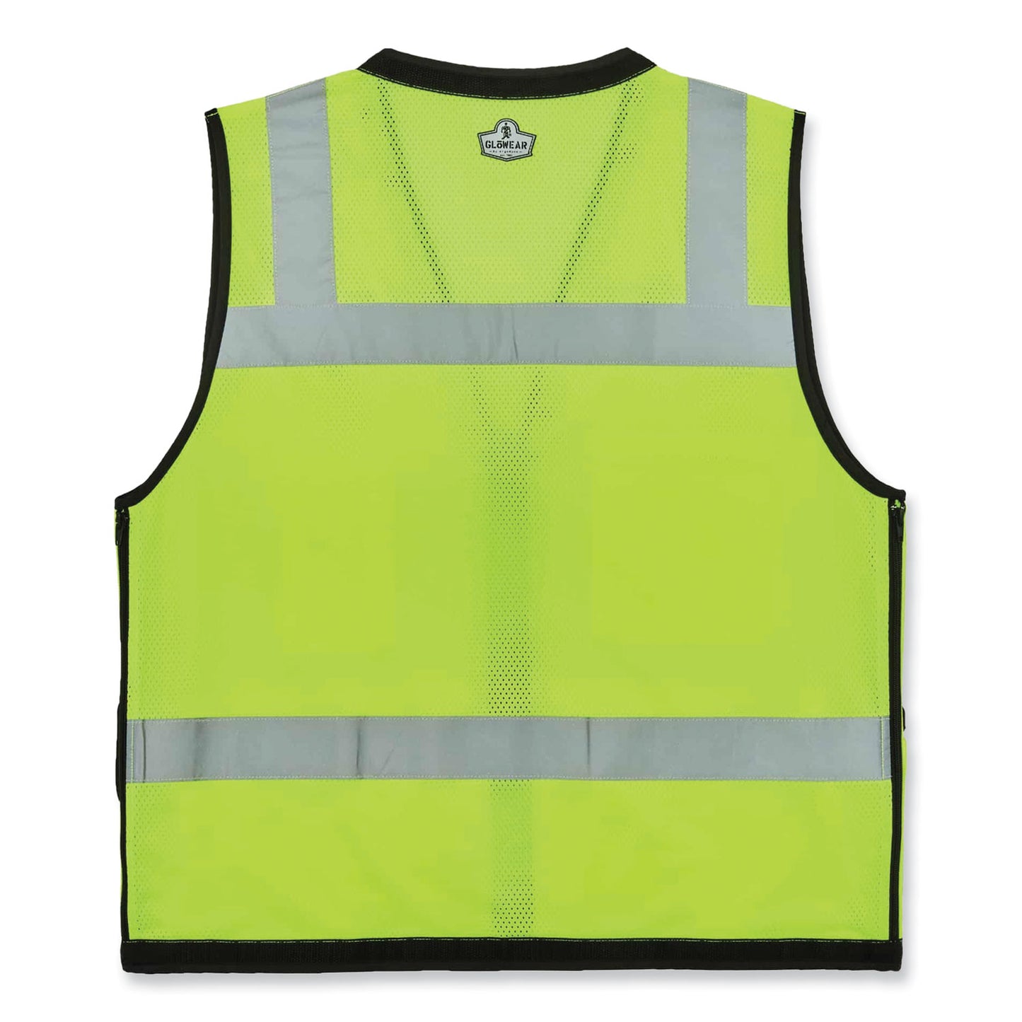 GloWear 8253HDZ Class 2 Heavy-Duty Mesh Surveyors Vest, Polyester, 2X-Large/3X-Large, Lime