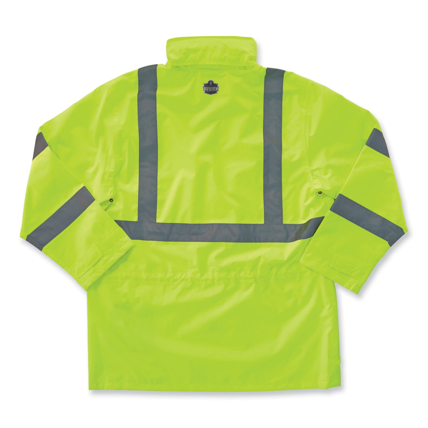 GloWear 8365 Class 3 Hi-Vis Rain Jacket, Polyester, 4X-Large, Lime