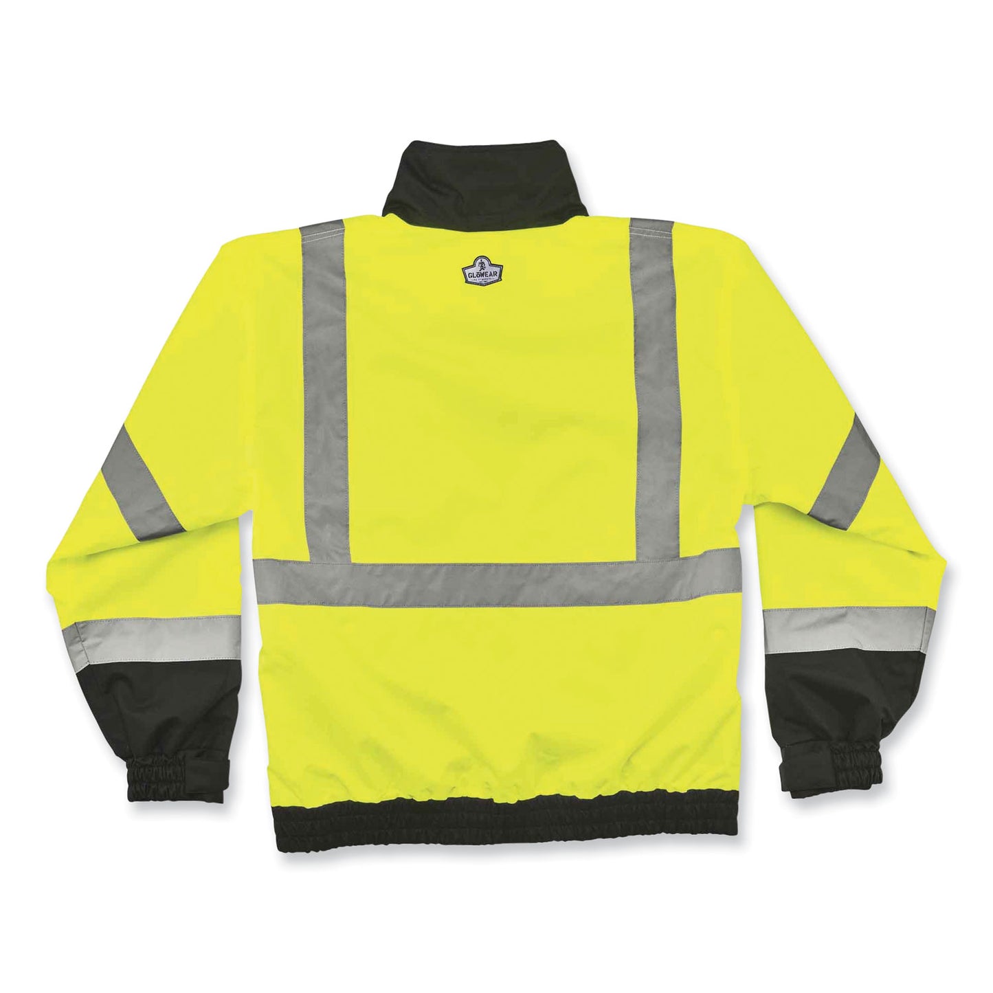 GloWear 8379 Class 3 Hi-Vis Fleece Lined Bomber Jacket, Lime, Small