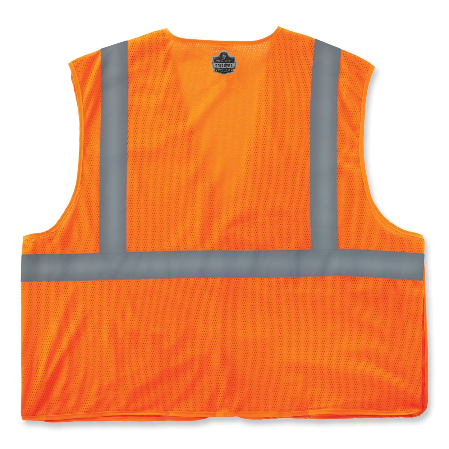 GloWear 8215BA-S Single Size Class 2 Economy Breakaway Mesh Vest, Polyester, 5X-Large, Orange