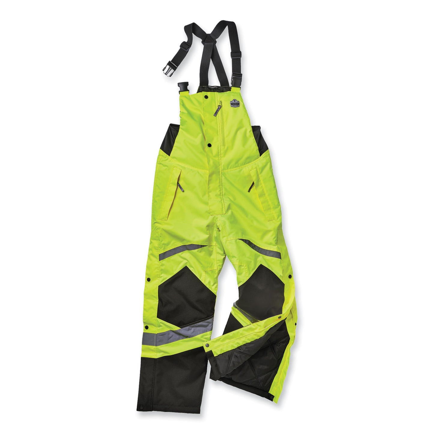 GloWear 8928 Class E Hi-Vis Insulated Bibs, 3X-Large, Lime
