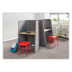 Roam Touchdown Workstation, 33" x 30" x 51.5", Beech/Dark Gray