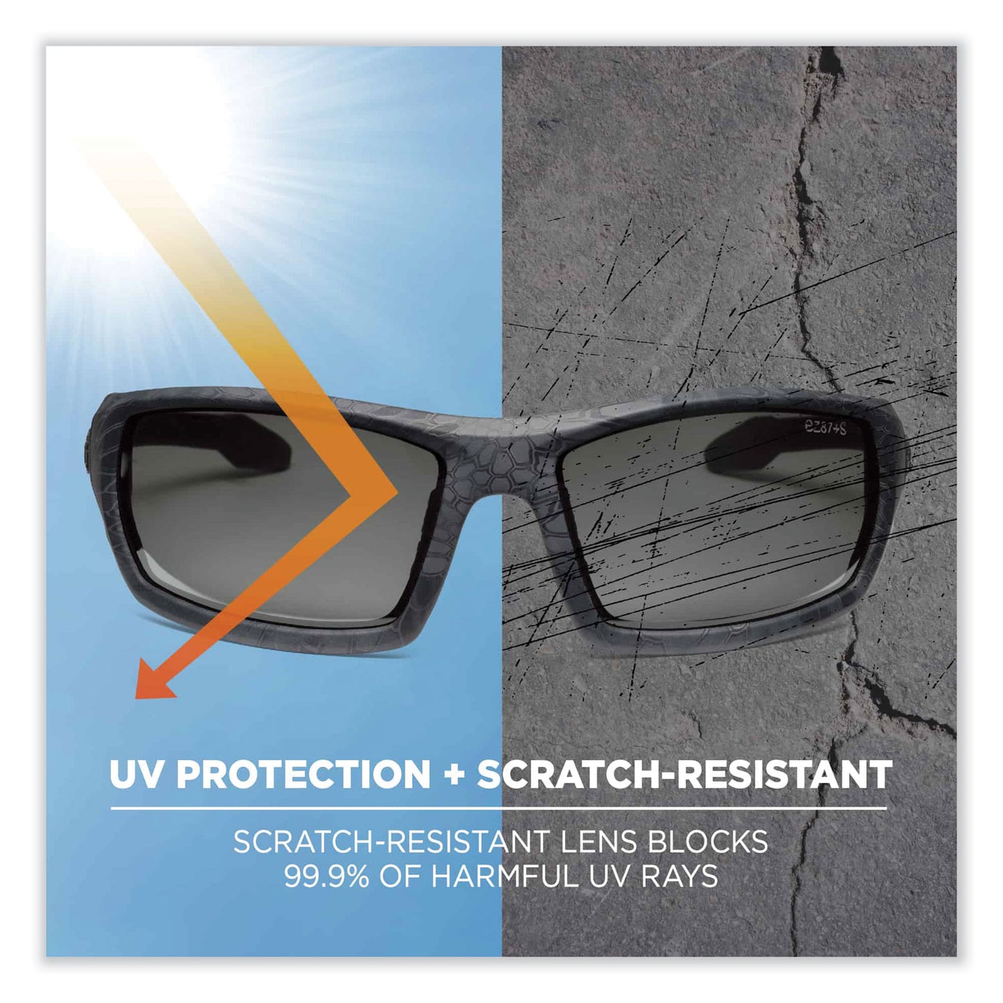 Skullerz Odin Safety Glasses, Fog-Off Technology, Kryptek Highlander Full Frame, Smoke Dual Lens