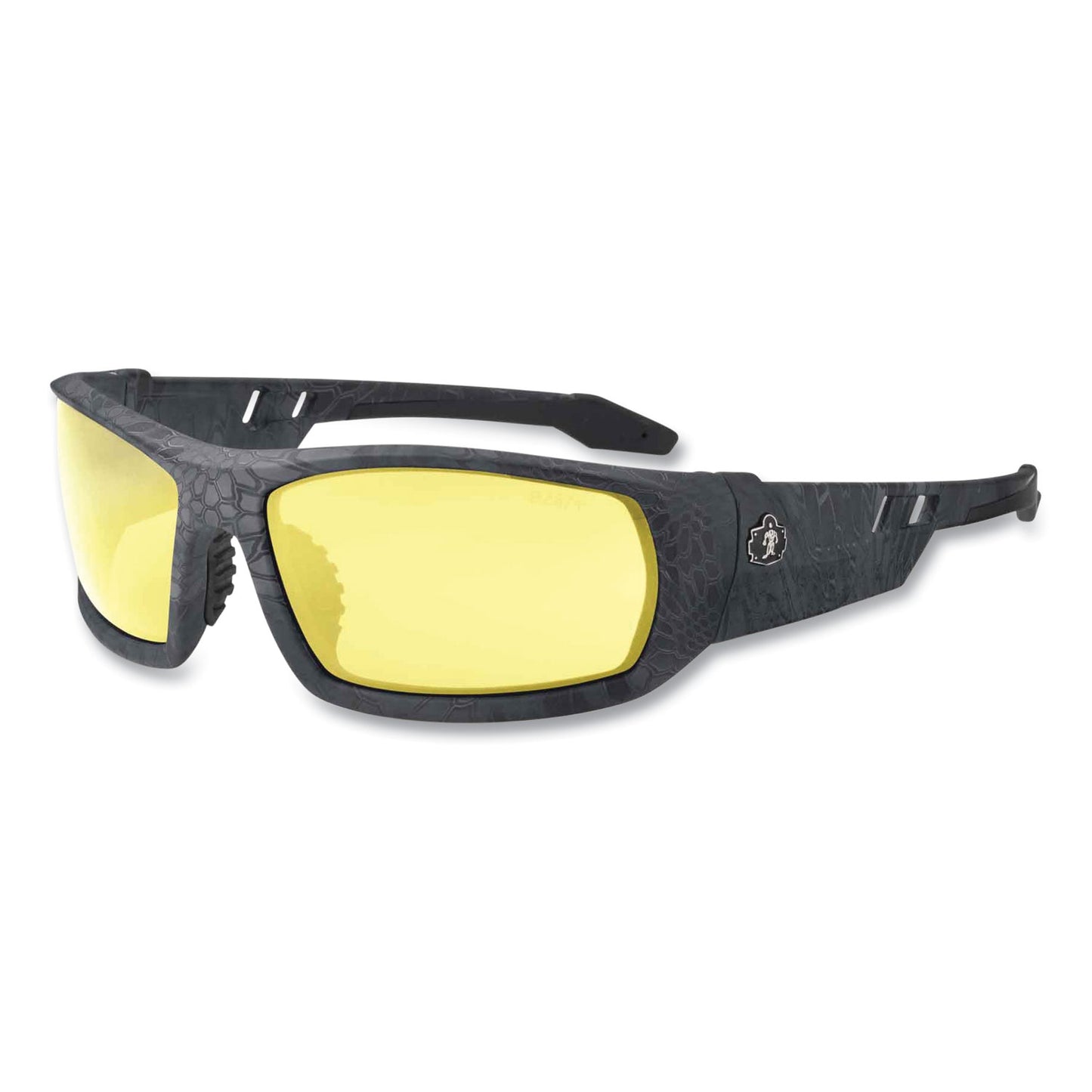 Skullerz Odin Safety Glasses, Kryptek Typhon Full Frame, Yellow Dual Lens