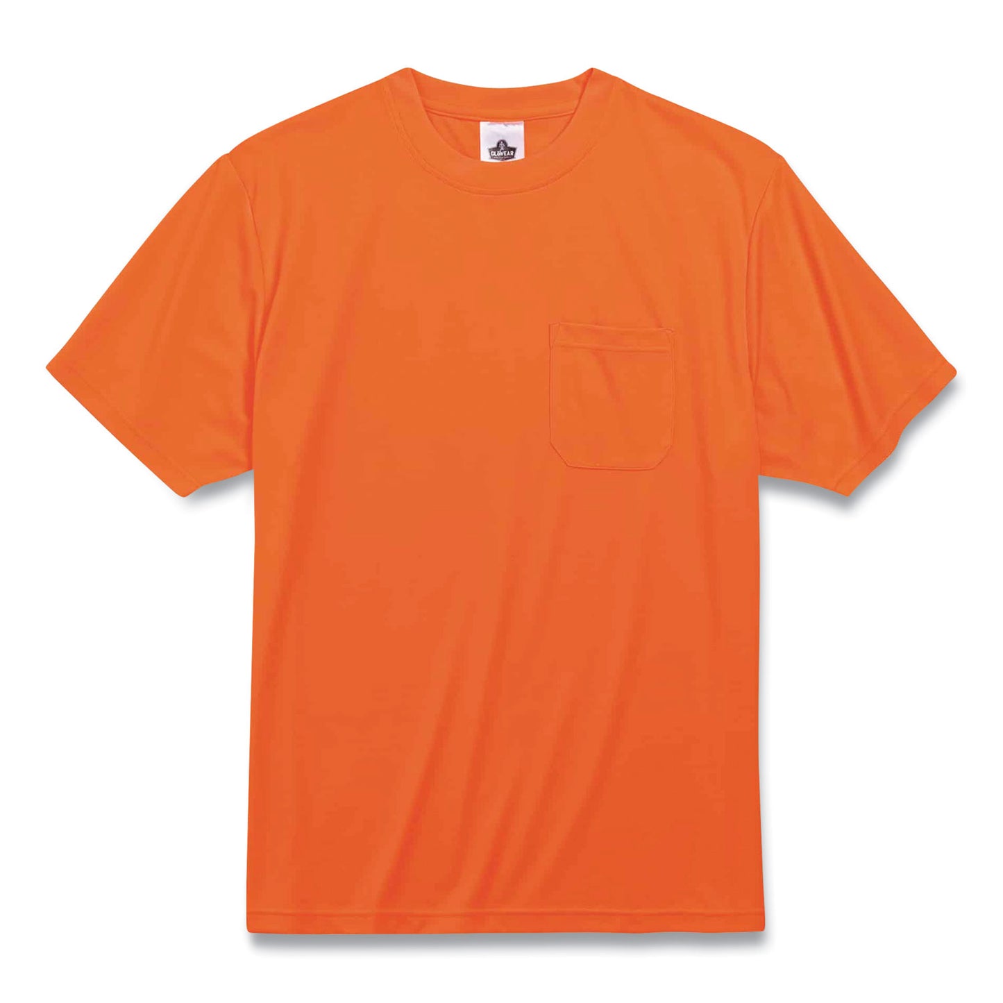 GloWear 8089 Non-Certified Hi-Vis T-Shirt, Large, Orange