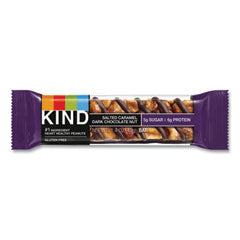 Nuts and Spices Bar, Salted Caramel and Dark Chocolate Nut, 1.4 oz Bar, 12/Pack