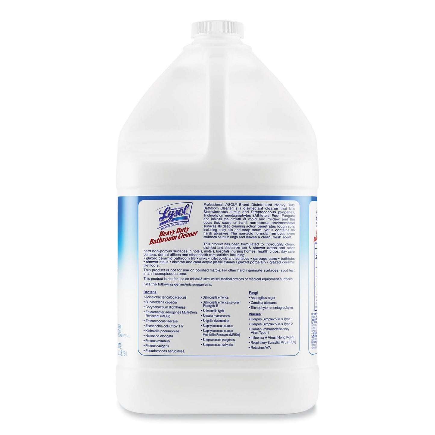 Disinfectant Heavy-Duty Bathroom Cleaner Concentrate, Fresh Lime Scent, 1 gal Bottle