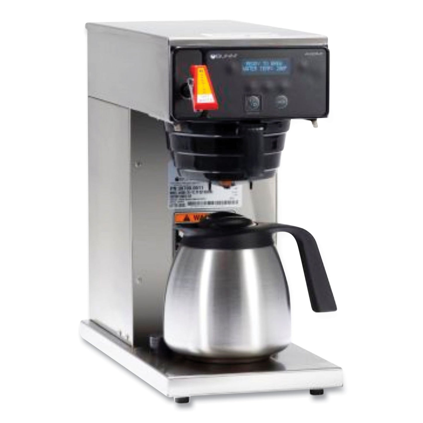 AXIOM DV-TC Dual-Voltage Thermal Carafe Coffee Brewer, 12 Cups, Silver/Black