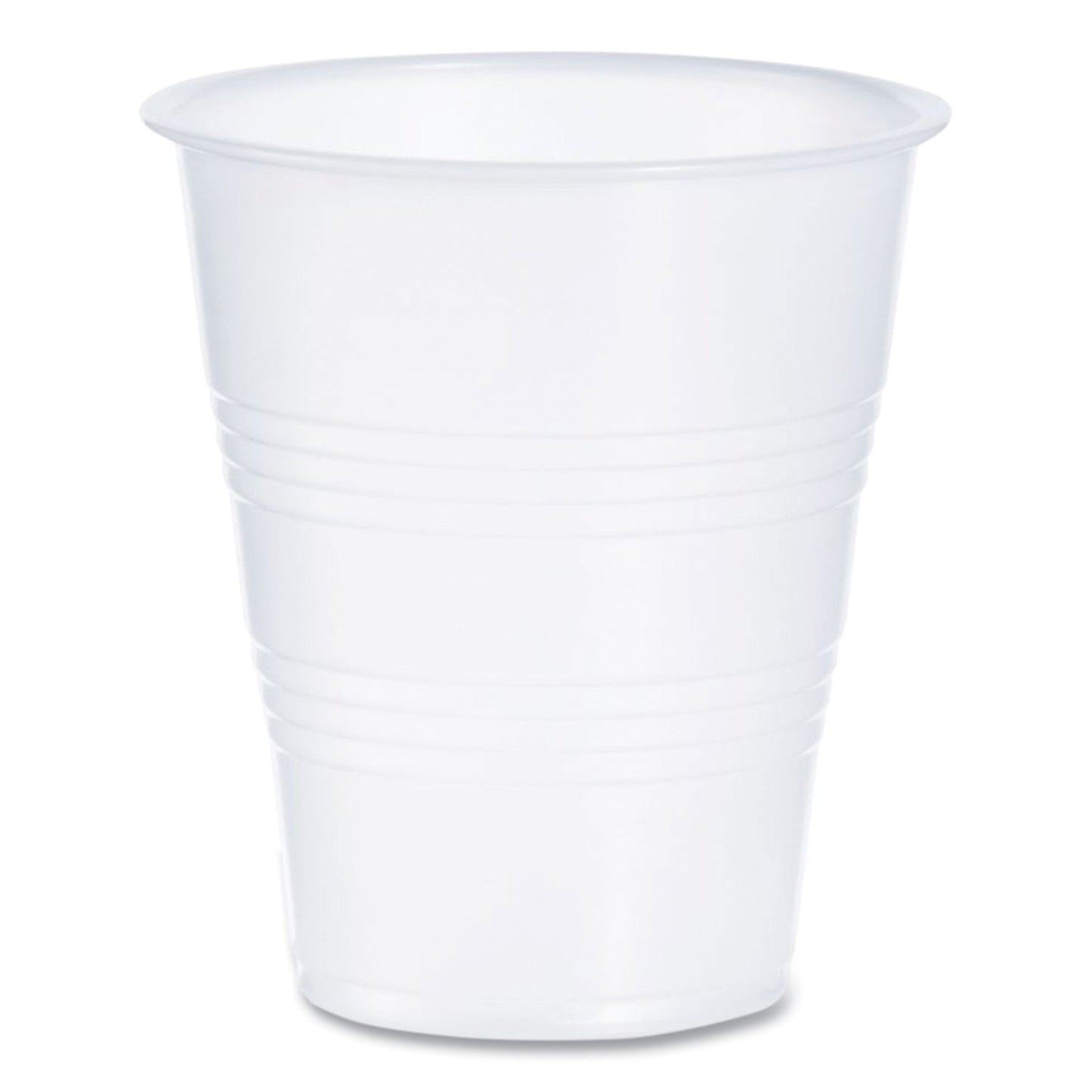 High-Impact Polystyrene Cold Cups, 7 oz, Plastic, Translucent, 100/Pack