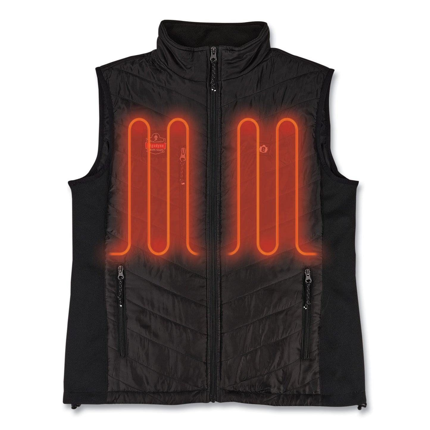 N-Ferno 6495 Rechargeable Heated Vest with Batter Power Bank, Fleece/Polyester, Small, Black