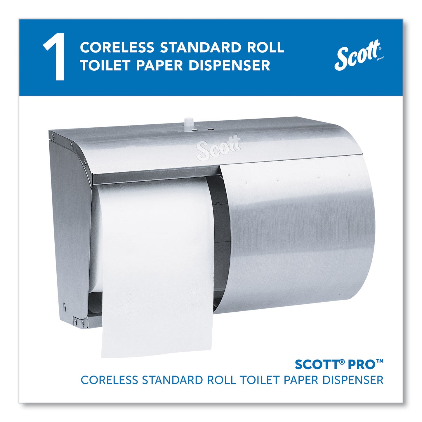 Pro Coreless SRB Tissue Dispenser, 10.13 x 6.4 x 7, Stainless Steel