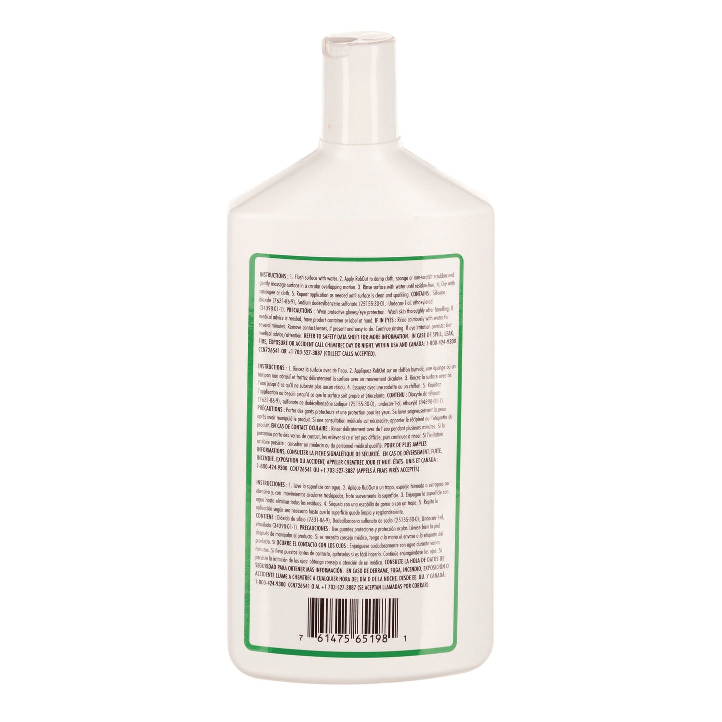 RubOut Glass Cleaner, 16 oz Bottle