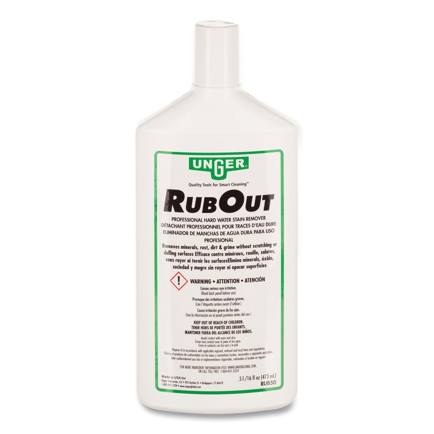 RubOut Glass Cleaner, 16 oz Bottle