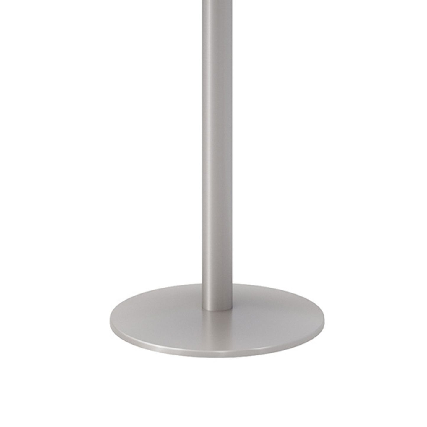 Pedestal Bistro Table with Four Natural Jive Series Barstools, Round, 36" Dia x 41h, Designer White