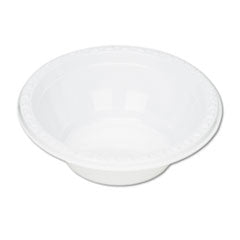 Plastic Dinnerware, Bowl, 5 oz, White, 125/Pack