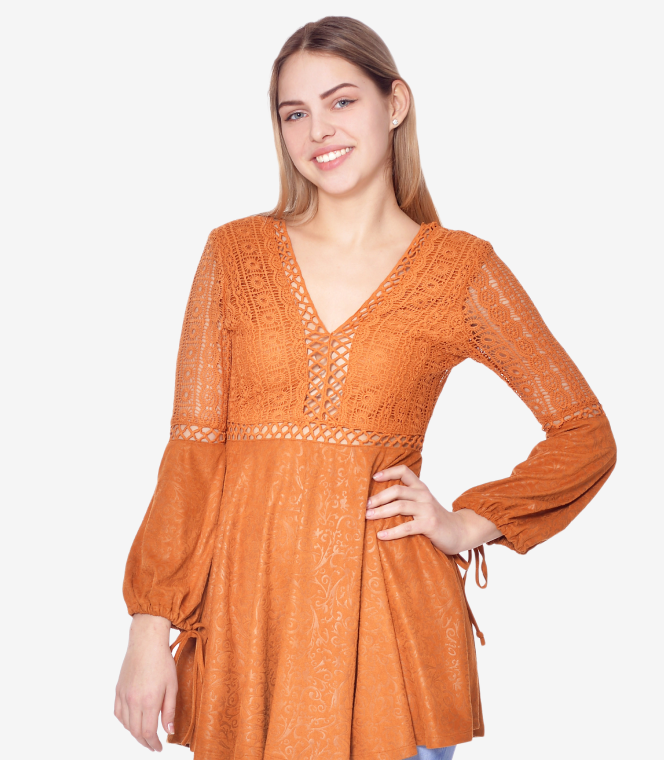 Warm Fit-and-Flare Winter Dress with Fleece Lining