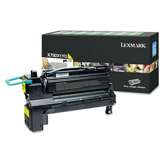 X792x1yg Return Program Extra High-Yield Toner, 20,000 Page-Yield, Yellow