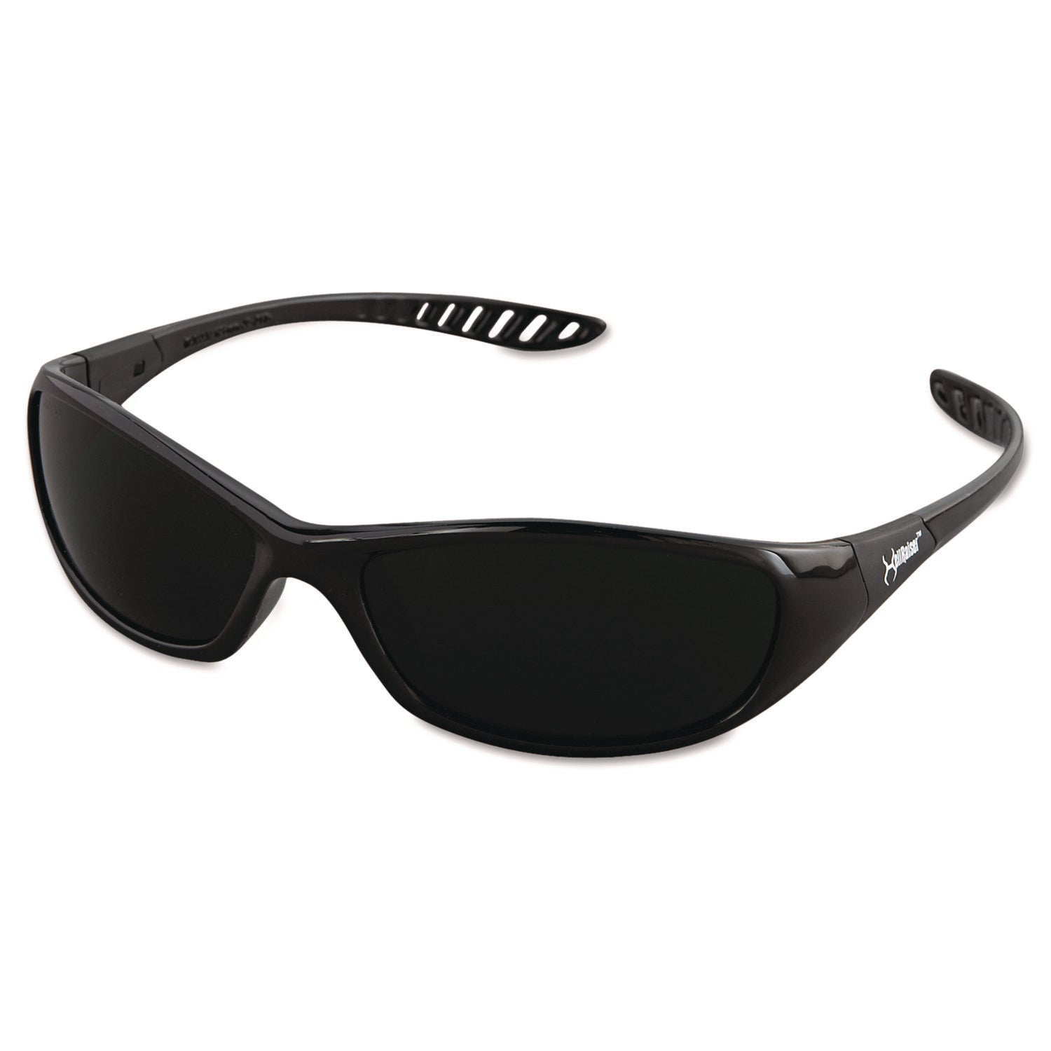 Hellraiser Safety Glasses, Black Full Frame, Green Shade 5 VLT Dual Lens