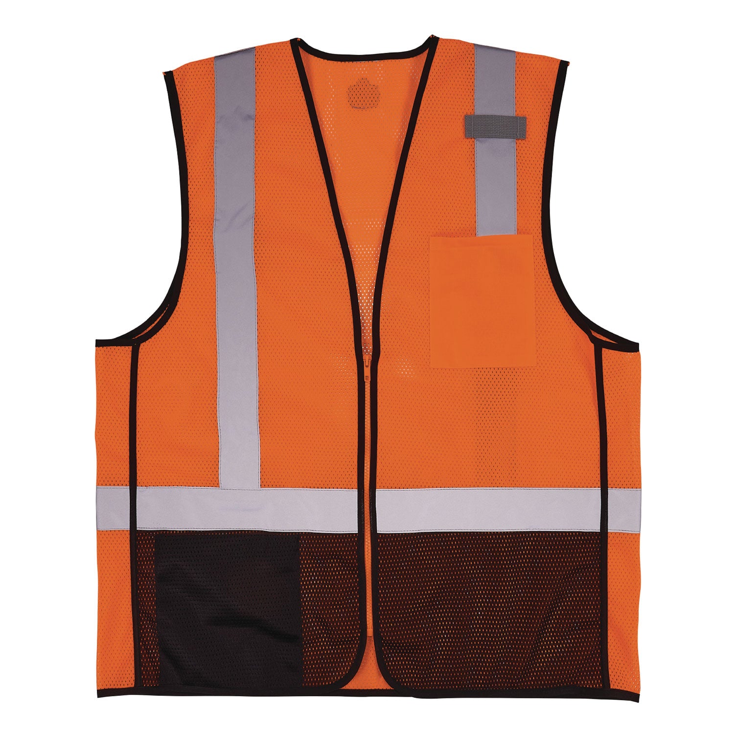 GloWear 8210Z Hi-Vis Class 2 Mesh Vest, Polyester, Small to Medium, Orange
