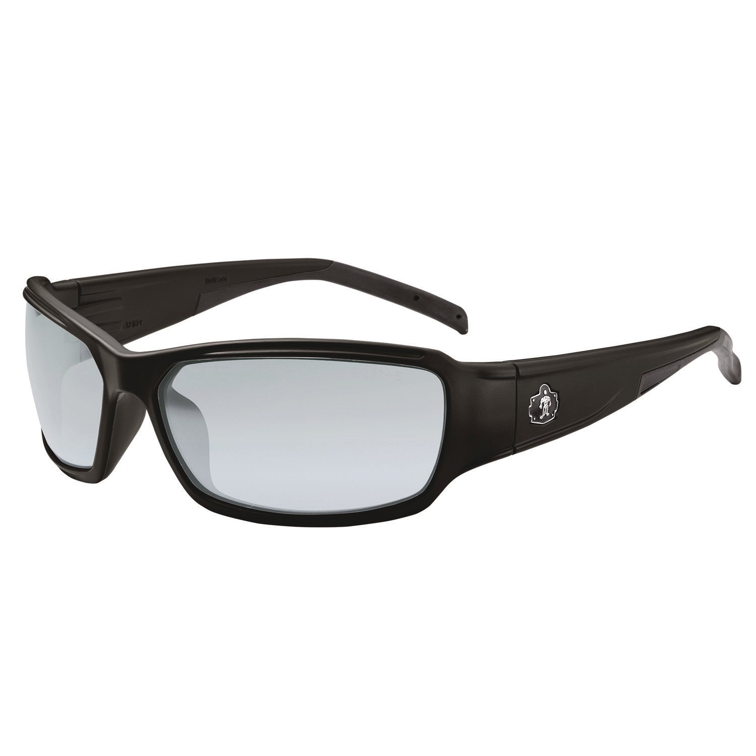 Skullerz THOR Anti-Scratch Enhanced Anti-Fog Safety Glasses, Matte Black Full Frame, Clear Dual I/O Lens