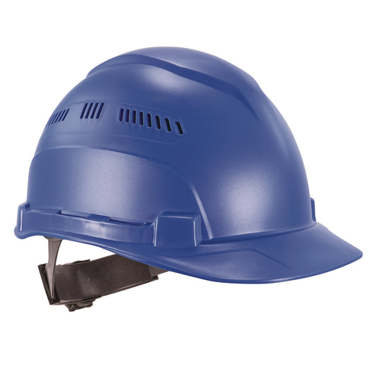 Skullerz 8966 Class C Lightweight Cap-Style Hard Hat with Adjustable Venting, 6-Point Ratchet, One Size Fits Most, Blue