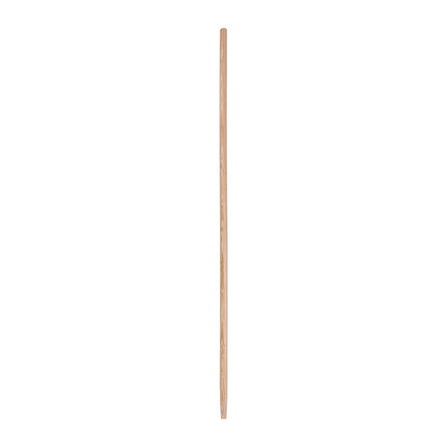 Tapered End Broom Handle, Lacquered Wood, 1.13" dia x 54", Natural