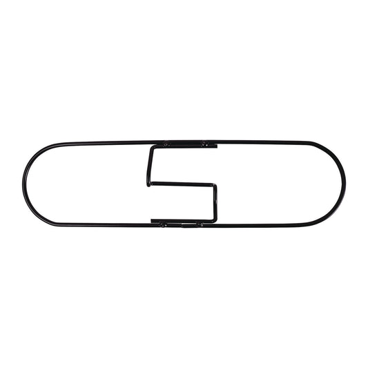 Clip-On Dust Mop Frame, 18 x 5, Zinc Plated, Black