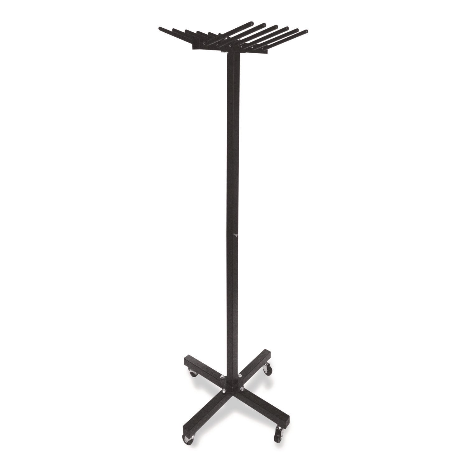 Portable Jump Rope Metal Rack, 23" x 23" x 65", Black