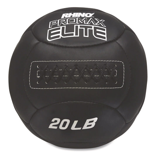 Rhino Promax Elite Medicine Ball, 20 lb, Black